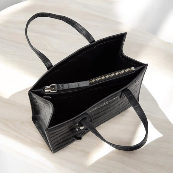 Marc Jacobs Mini Grind Croc Embossed Tote Bag - Picture 4 of 8